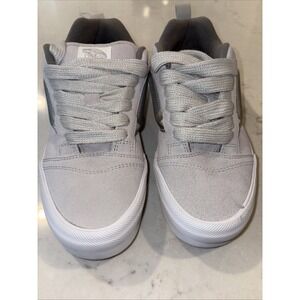 Vans KNU Skool Leather Mens Size 7.5 US School/Skate/Work Gray Suede Shoes New